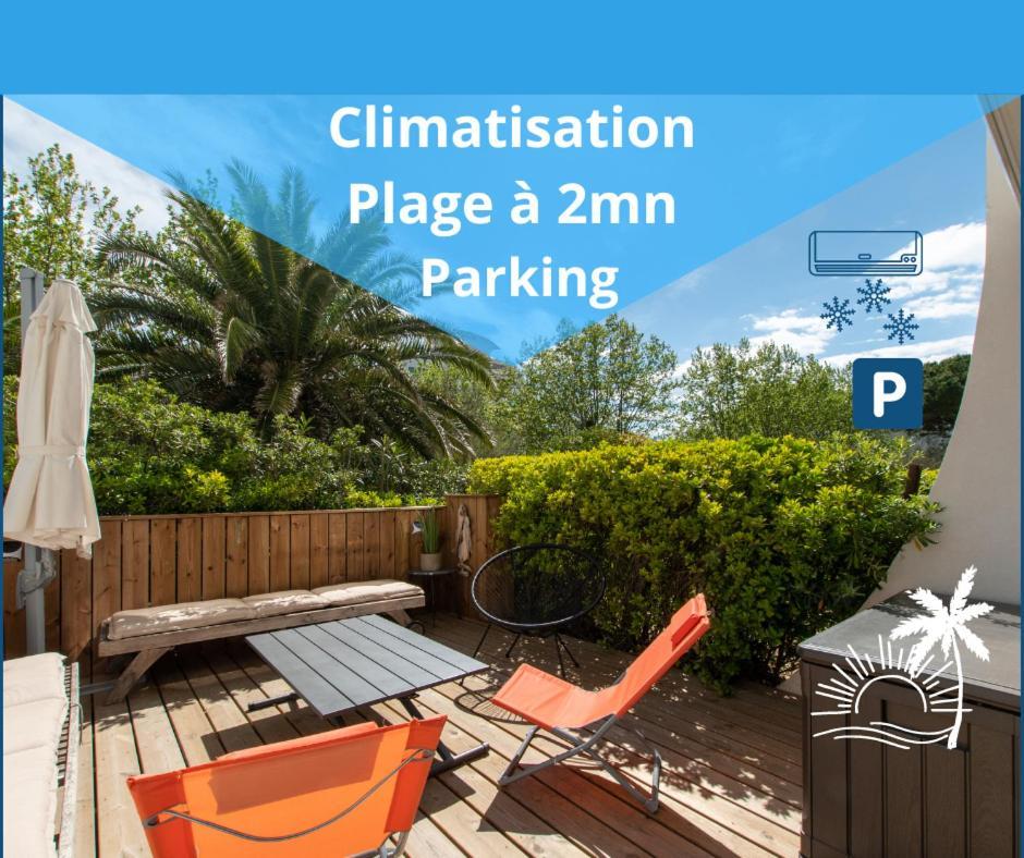 Le Murmure Du Palmier * Mer A 2 Min * Parking Prive * Terrasse La Grande Motte Ngoại thất bức ảnh